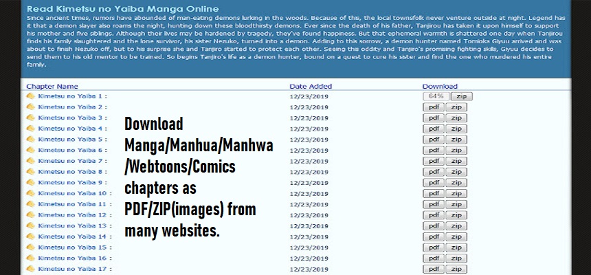 manga downloader extension