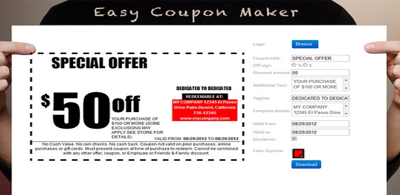 coupon maker extension