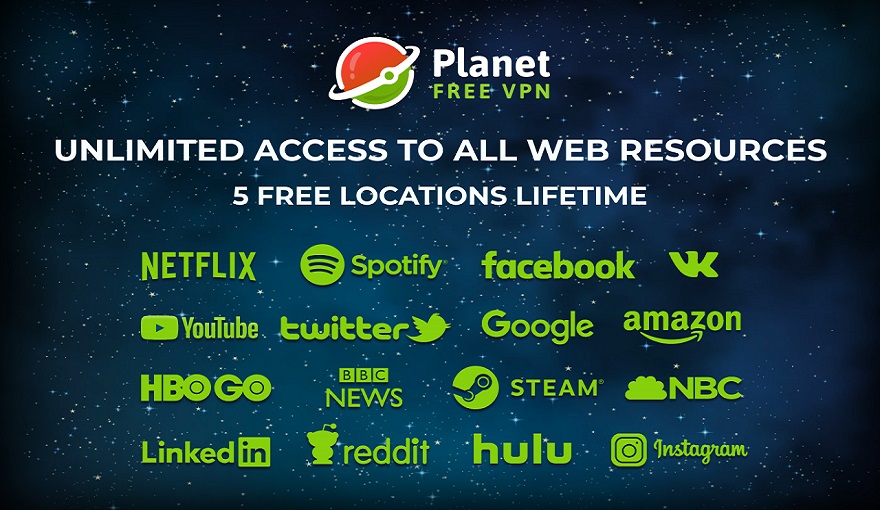 Planet VPN extension